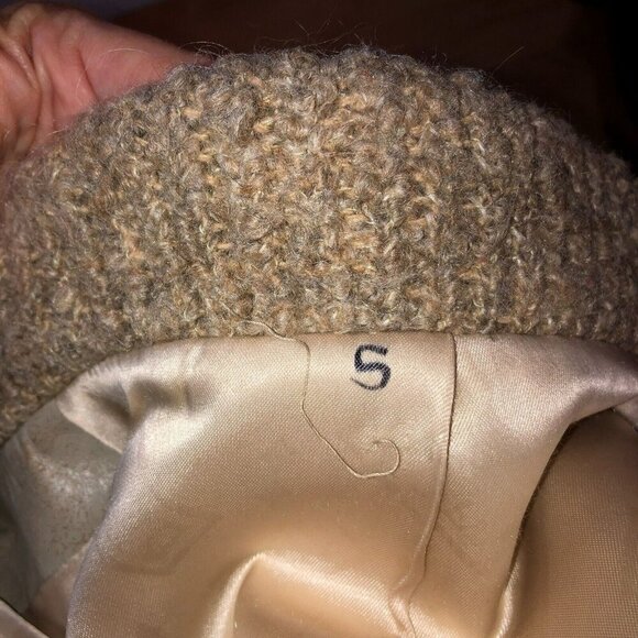 Vintage D Esprit Dubrowsky Perlbinder Womens Small Faux Fur Knit Coat Jacket S - Picture 8 of 8